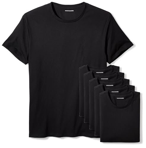Tango Tee Cotton T-Shirt for Men, Men's Crewneck Undershirt, Pack of 6