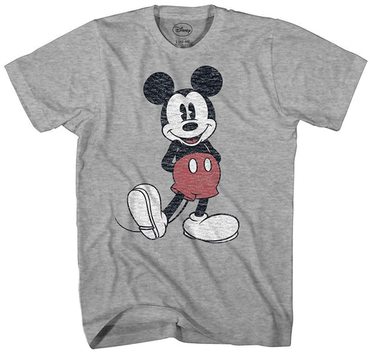 Tango Tee Disney Men's Full Size Mickey Mouse Distressed Look T-Shirt
