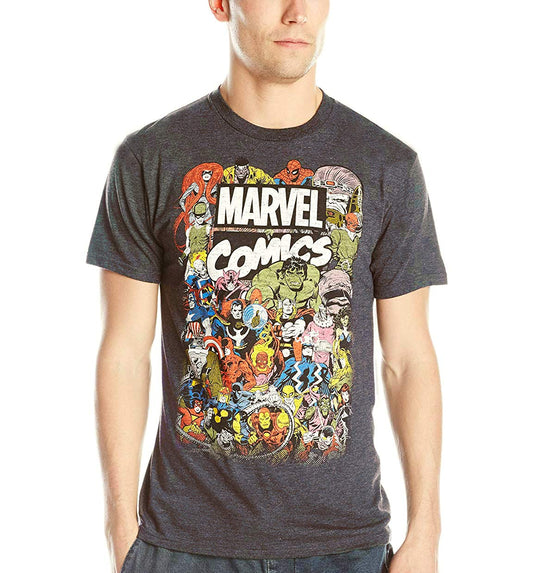 Marvel Men's Avengers Comics Crew T-Shirt